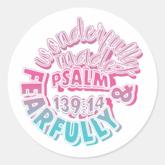 Bijbelse Stickers - Psalm 139:14