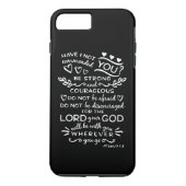 Bijbelse telefooncel: Joshua 1:9 Case-Mate iPhone Case (Achterkant)