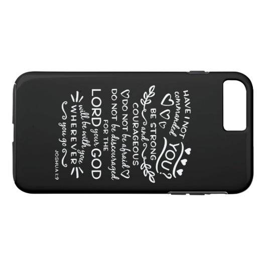 Bijbelse telefooncel: Joshua 1:9 Case-Mate iPhone Case (Achterkant (Horizontaal))
