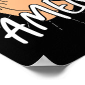 Bijbelse Verse Amen God Poster (Hoek)