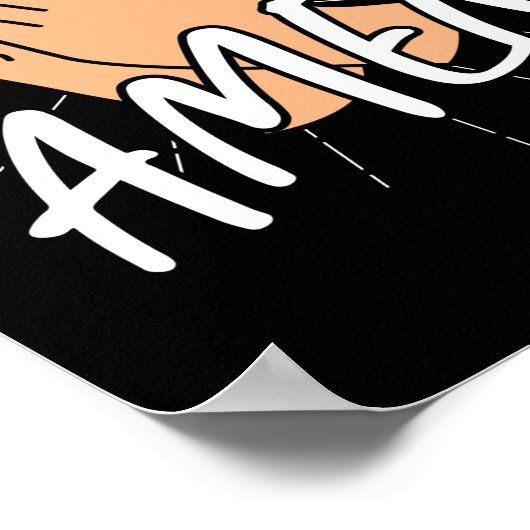 Bijbelse Verse Amen God Poster (Hoek)