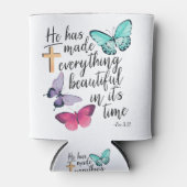 Bijbelse Verse Cross ecclesiastes ecc Scripts Blikjeskoeler (Voorkant)