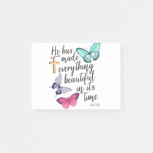 Bijbelse Verse Cross ecclesiastes ecc Scripts Post-it® Notes (Voorkant)