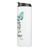 Bijbelse Verse Cross ecclesiastes ecc Scripts Thermosbeker (Geroteerd rechts)