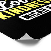 Bijbelse Verse Do Justice Walk Humble Love Kindnes Poster (Hoek)