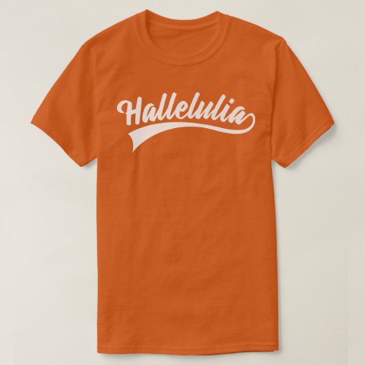 Bijbelse Verse Hallelulia God Premium T-shirt (Design voorkant)