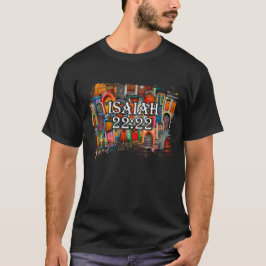Bijbelse Verse Isaiah 22:22 Deuren Collage Religie T-shirt