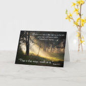 Bijbelse Verse Isaiah 30:21 Wenskaart Kaart (Gele Bloem)