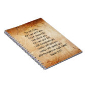 Bijbelse Verse Isaiah 40:10 Notitieboek (Rechterzijde)