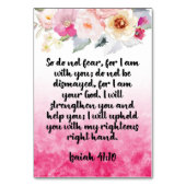 Bijbelse Verse Isaiah Kaart (Voorkant)