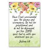 Bijbelse Verse Joshua Kaart (Voorkant)