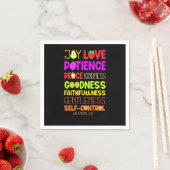 Bijbelse Verse Joy Love Patience Kindness Goodn Servet (Insitu)