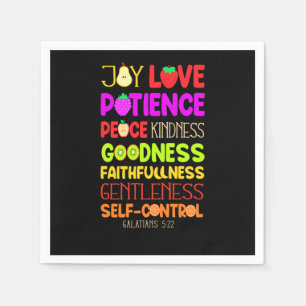 Bijbelse Verse Joy Love Patience Kindness Goodn Servet