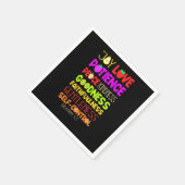 Bijbelse Verse Joy Love Patience Kindness Goodn Servet (Hoek)