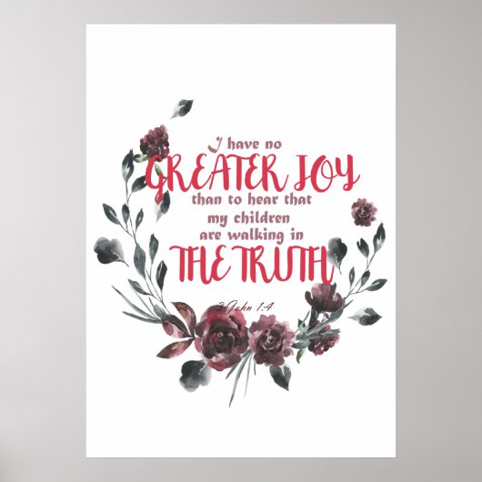 Bijbelse Verse Moederdag Inspirerend Quote Poster (Voorkant)