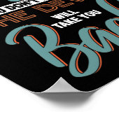 Bijbelse Verse probeert Jegod God Poster (Hoek)