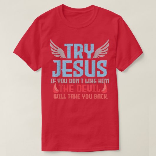 Bijbelse Verse probeert Jegod God T-shirt (Design voorkant)