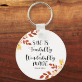 Bijbelse Verse Round Sleutelhanger (Voorkant)