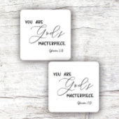 Bijbelse verse Square sticker