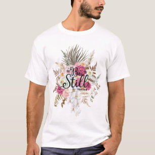 Bijbelse Verse Trendy Floral Pampas Grass T-Shirt