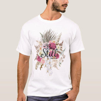 Bijbelse Verse Trendy Floral Pampas Grass T-Shirt