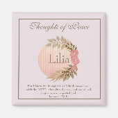 Bijbelse Verse voor vrede en gedachten Magneet (Voorkant)