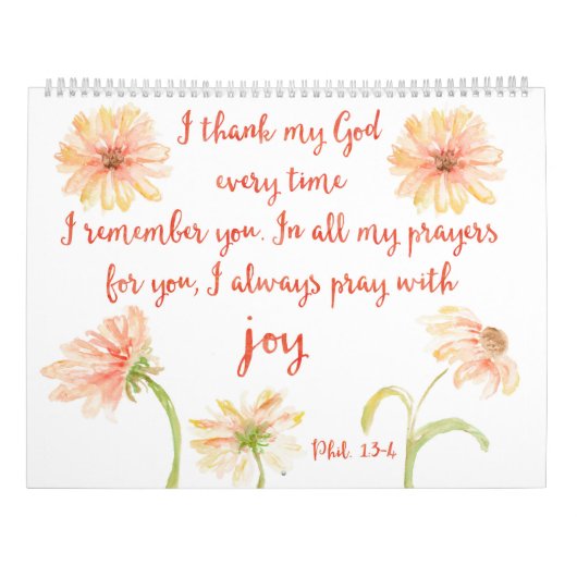 Bijbelse versie-agenda kalender (Achterkant)