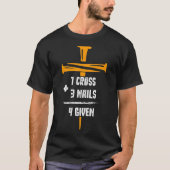 Bijbelse versie Christelijk 1 Cross 3 nagels 4Gezi T-shirt (Voorkant)