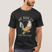 Bijbelse versie die we opstijgen, als Eagles Faith T-shirt (Voorkant)