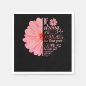 Bijbelse versie is sterk en moedig.. servet (Voorkant)