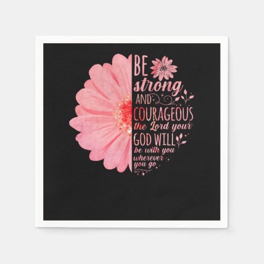 Bijbelse versie is sterk en moedig.. servet (Voorkant)