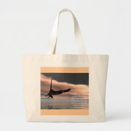 Bijbelse versie Isaiah 40: 28-31 met Eagle Grote Tote Bag