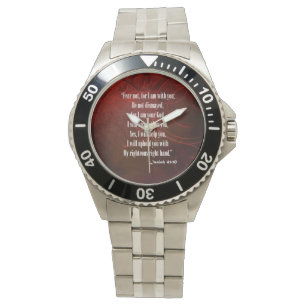 Bijbelse versie Isaiah 41 10 polshorloge Horloge