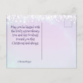 Bijbelse versie Jeremiah 29:11 Kerstdorp Briefkaart (Achterkant)