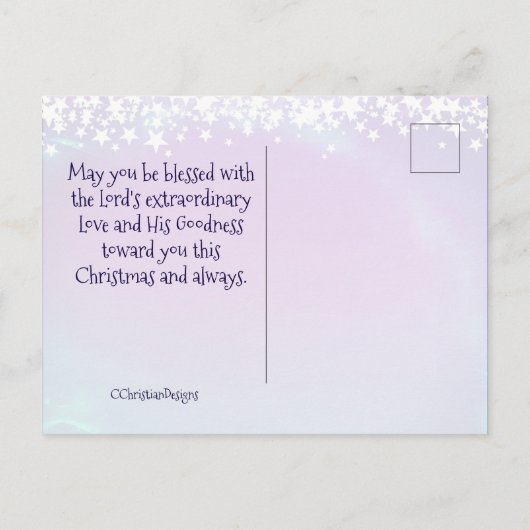 Bijbelse versie Jeremiah 29:11 Kerstdorp Briefkaart (Achterkant)