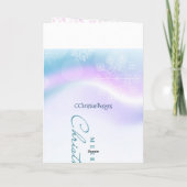 Bijbelse versie Jeremiah 29:11 Kerstdorp Feestdagen Kaart (Achterkant)