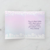 Bijbelse versie Jeremiah 29:11 Kerstdorp Feestdagen Kaart (Binnen)