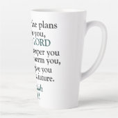 Bijbelse versie Jeremiah 29:11 Latte Mok (Rechts)