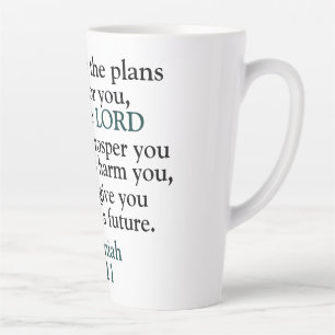 Bijbelse versie Jeremiah 29:11 Latte Mok