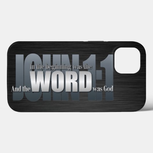 Bijbelse versie - John 1:1 Case-Mate iPhone Case (Achterkant (horizontaal))