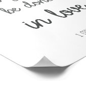 Bijbelse versie laat alles wat je doet in liefde poster (Hoek)