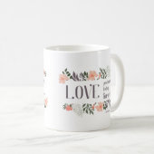 Bijbelse versie: Liefde gisteren, vandaag, voor al Koffiemok (Voorkant rechts)