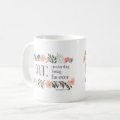 Bijbelse versie: Liefde gisteren, vandaag, voor al Koffiemok (Voorkant links)