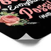 Bijbelse versie maar met God is alles mogelijk Poster (Hoek)