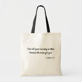 Bijbelse versie van aanmoediging tote bag