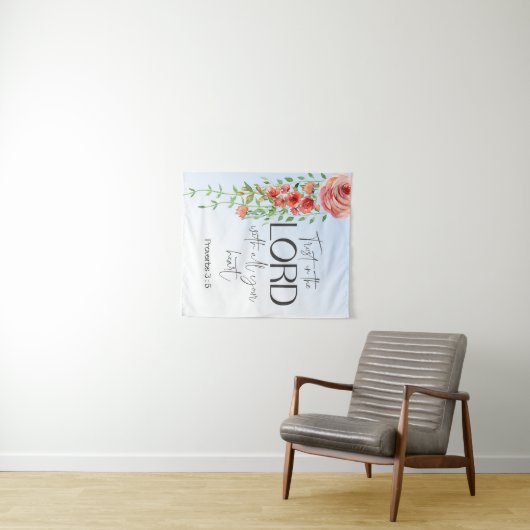 Bijbelse versie van de Floral-scriptie Wandkleed (In Situ (horizontaal))