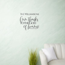 Bijbelse versierpomp geeft Bedankt goede familiena