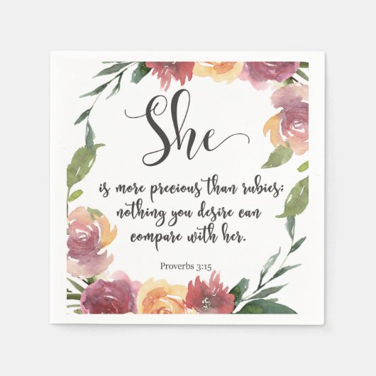 Bijbelse versneden werkpapier servetten (Voorkant)