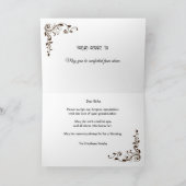 Bijbelse Vlaamse condoleances Sympathiekaart Bedankkaart (Binnen)