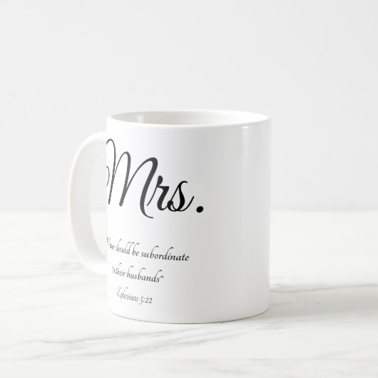 Bijbelse vrouw koffiemok (Voorkant links)